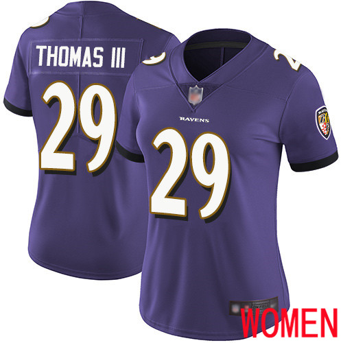 Baltimore Ravens Limited Purple Women Earl Thomas III Home Jersey NFL Football 29 Vapor Untouchable